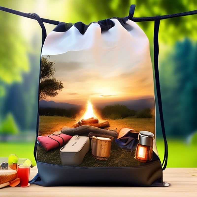 Un sac de douche portable, idéal pour les voyages en camping ou en glamping, offrant une solution pratique et hygiénique pour se doucher en extérieur.