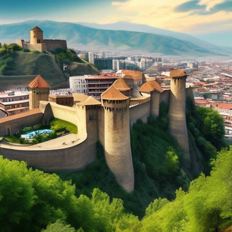 Trois couples, les Voyageurs à Budget, découvrent le charme unique de Tbilissi, Géorgie, lors d'une aventure de 24 heures. On peut voir la ville animée avec ses bâtiments historiques et ses rues pavées.