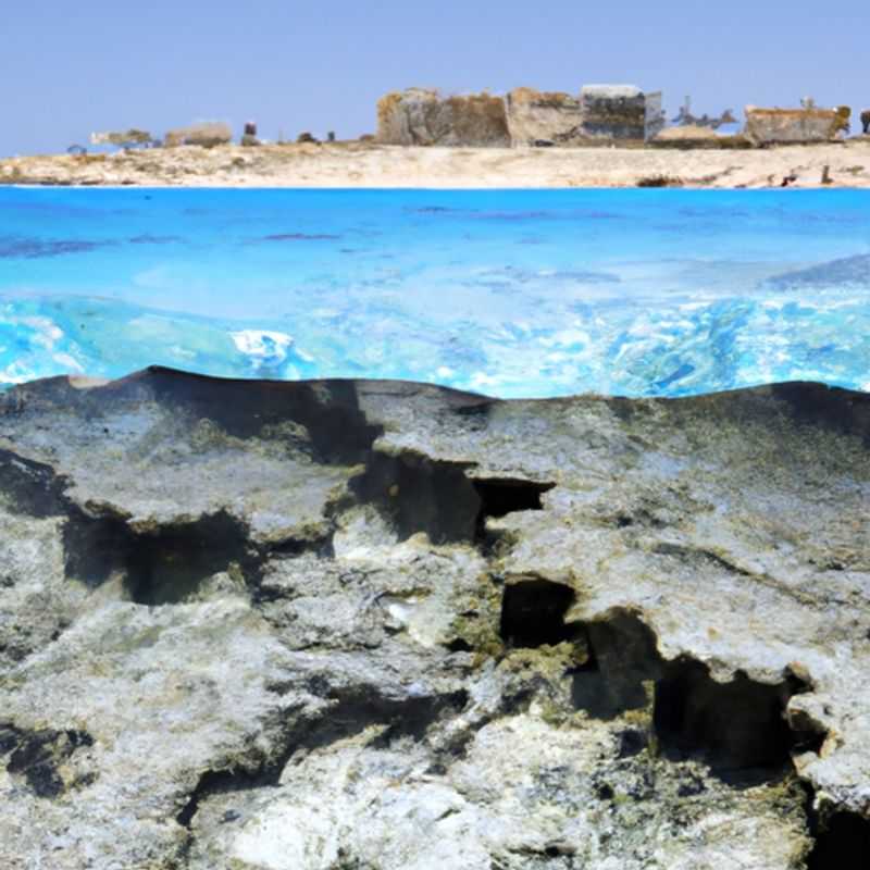 Visite sur la plage pour un pique-nique à Mahmya Beach, sur l'île de Giftun, en Égypte, au printemps