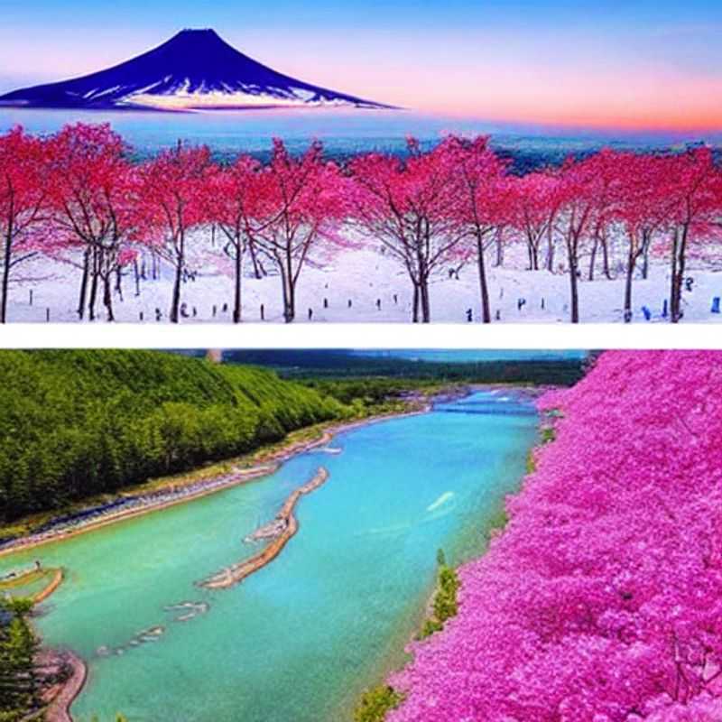 Hokkaido au printemps : paysages enchanteurs d'une île japonaise.
