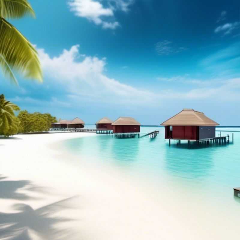 A couple basking in the idyllic turquoise waters of the Maldives, enjoying a serene and luxurious escape during their three-week spring adventure.