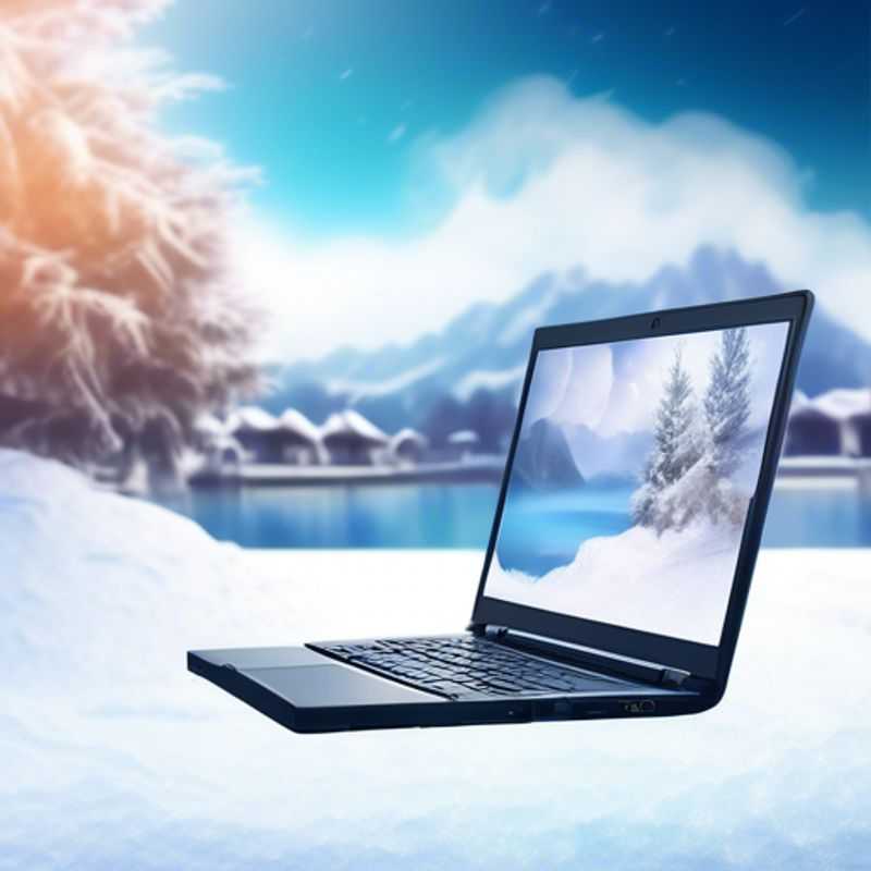 Un ordinateur portable ouvert sur un bureau, prêt à être utilisé pour la navigation sur le Web, le travail ou le divertissement.
