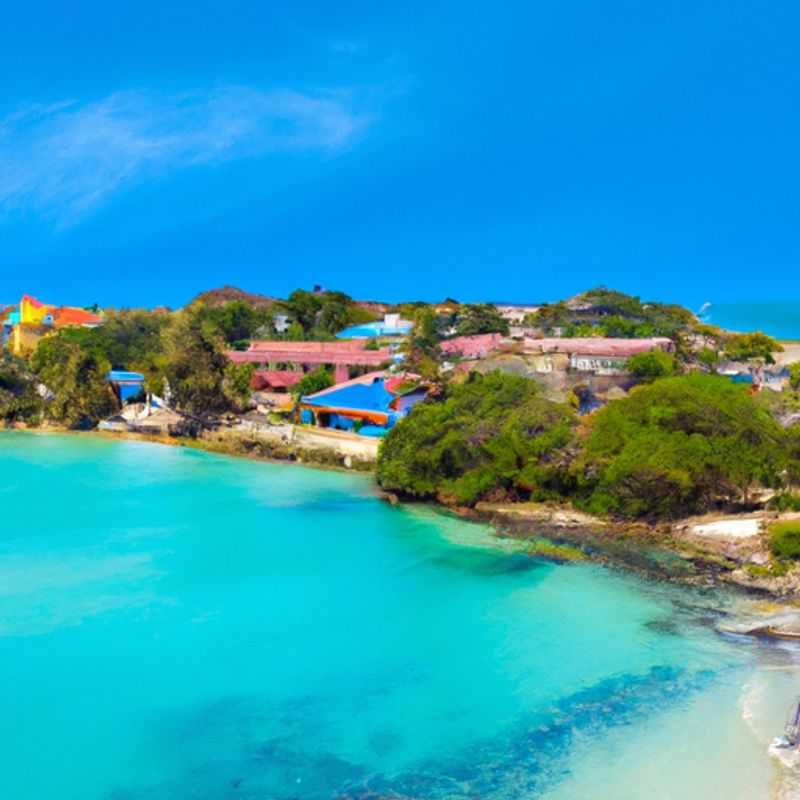 A couple strolls along the pristine white-sand beach of Roatán, Honduras, their footprints the only disturbance in the tranquility of the turquoise waters, as they embark on their idyllic 2-week fall getaway.