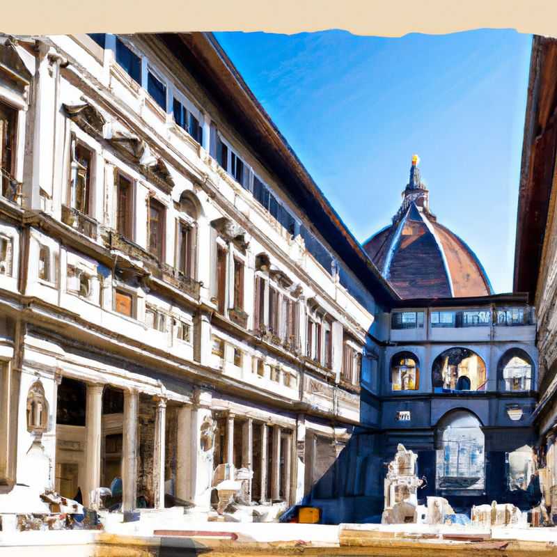 Voyageuse solitaire contemplant le Ponte Vecchio historique à Florence, en Italie, enveloppé dans l'atmosphère hivernale, lors de son escapade de 4 jours pour découvrir les charmes de la Renaissance.