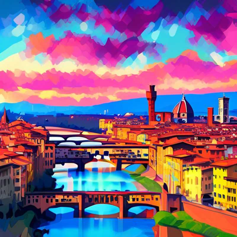 The Long-Term Traveler duo, immersed in the enchanting winter atmosphere of Florence, Italy,