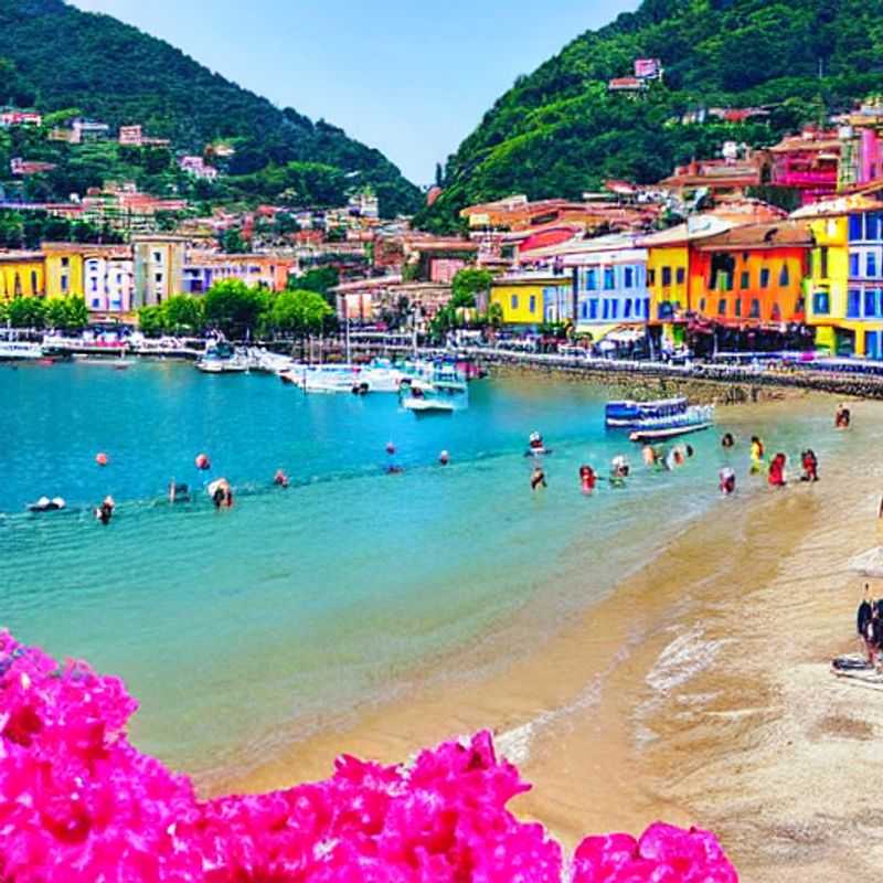 La Spezia, Italie, au printemps : une vue pittoresque de la ville portuaire baignée de soleil.