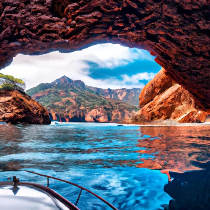 Une voyageuse solitaire arpente la Réserve naturelle de Scandola, en Corse, France, lors d'une escapade hivernale d'une semaine, admirant les falaises de granit rouge et les eaux cristallines de cette merveille géologique.