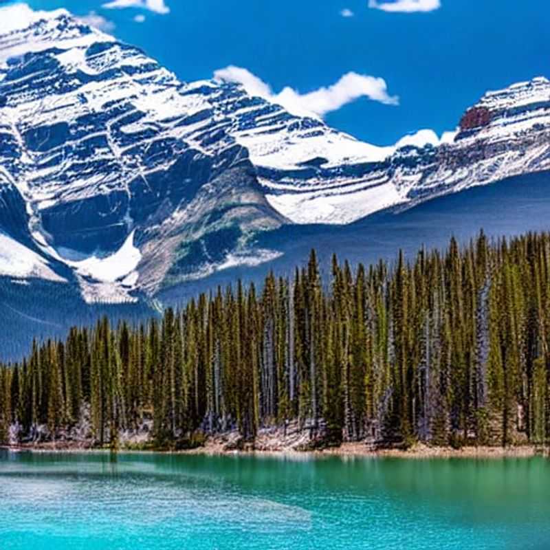 Jasper, Canada au printemps : paysages époustouflants des Rocheuses canadiennes.