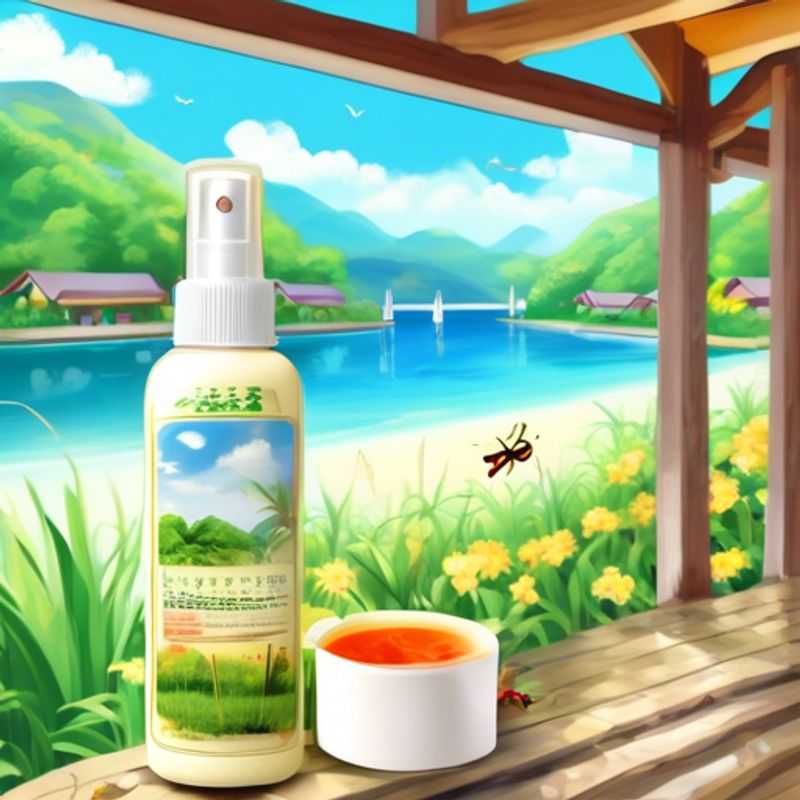 Un flacon de répulsif anti-insectes, prêt à vous protéger des piqûres gênantes lors de vos voyages et aventures en plein air.