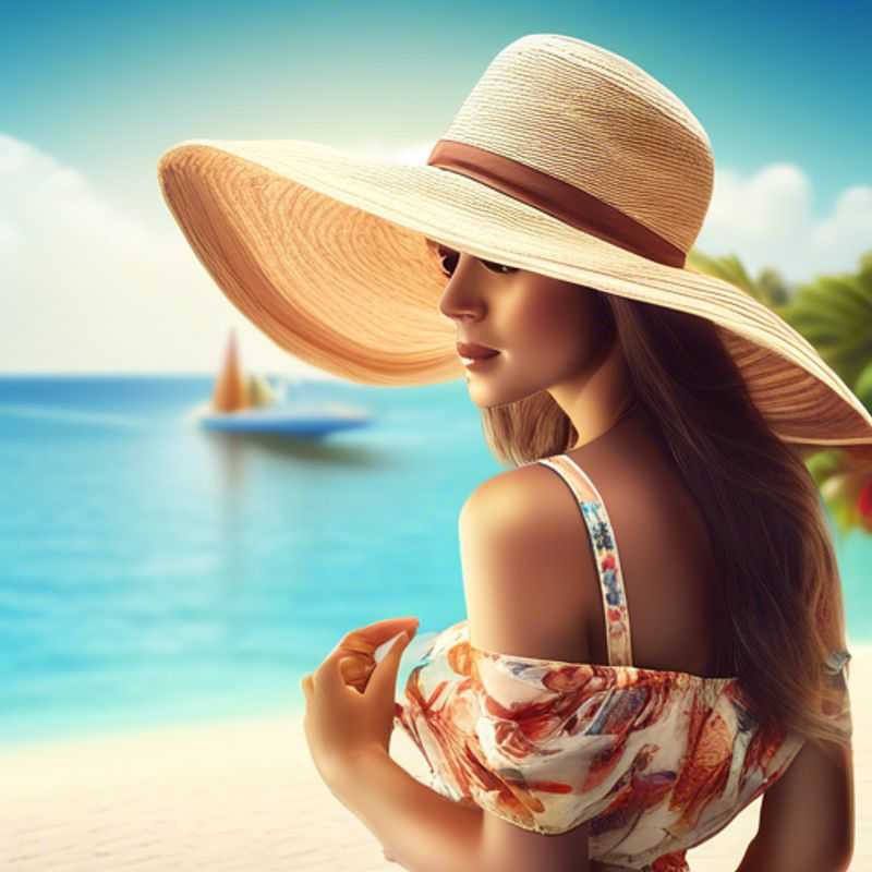 Se prélasser sur les plages immaculées de Luxury Sunhat ou Wide-brimmed Hat : soleil, sable et secrets