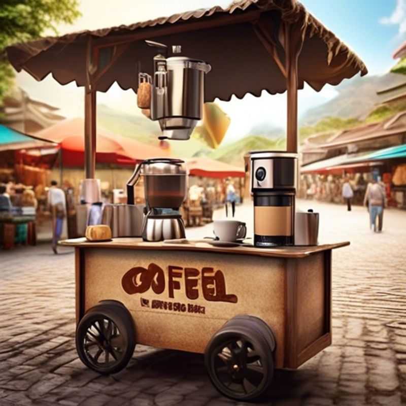 Une cafetière portable, idéale pour déguster un café frais lors de vos aventures en plein air.