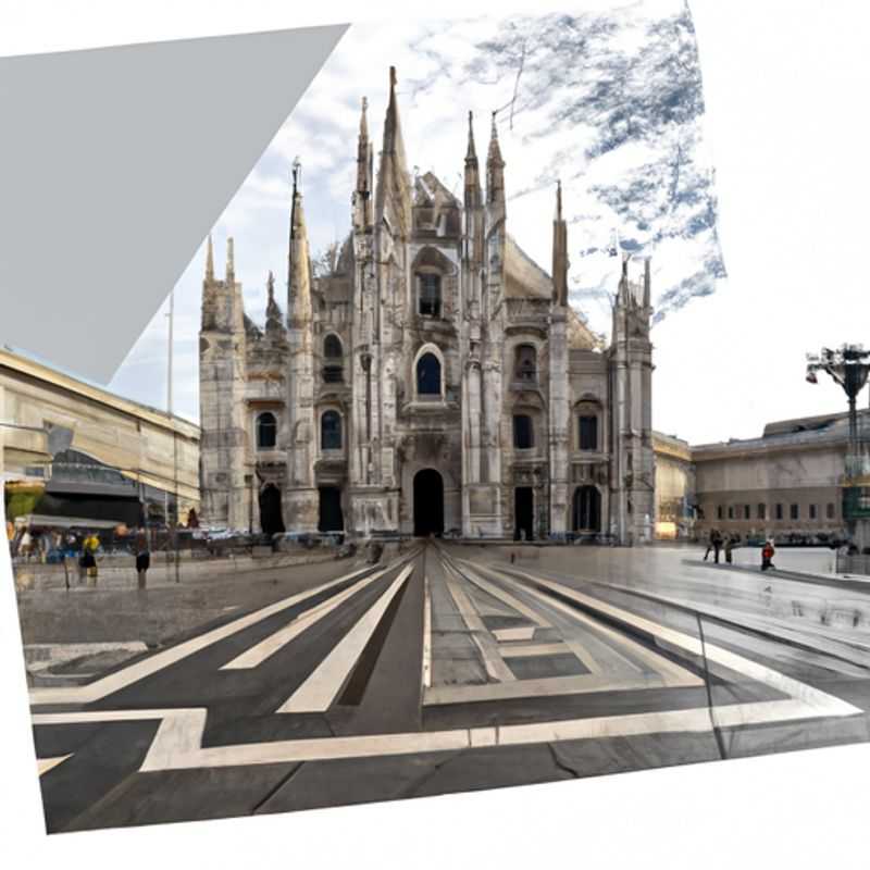 Une voyageuse solitaire arpente les rues pavées de Milan, en Italie, sous le ciel hivernal, admirant la grandeur de la cathédrale gothique Duomo, un chef‑d'œuvre architectural qui domine l'horizon de la ville.