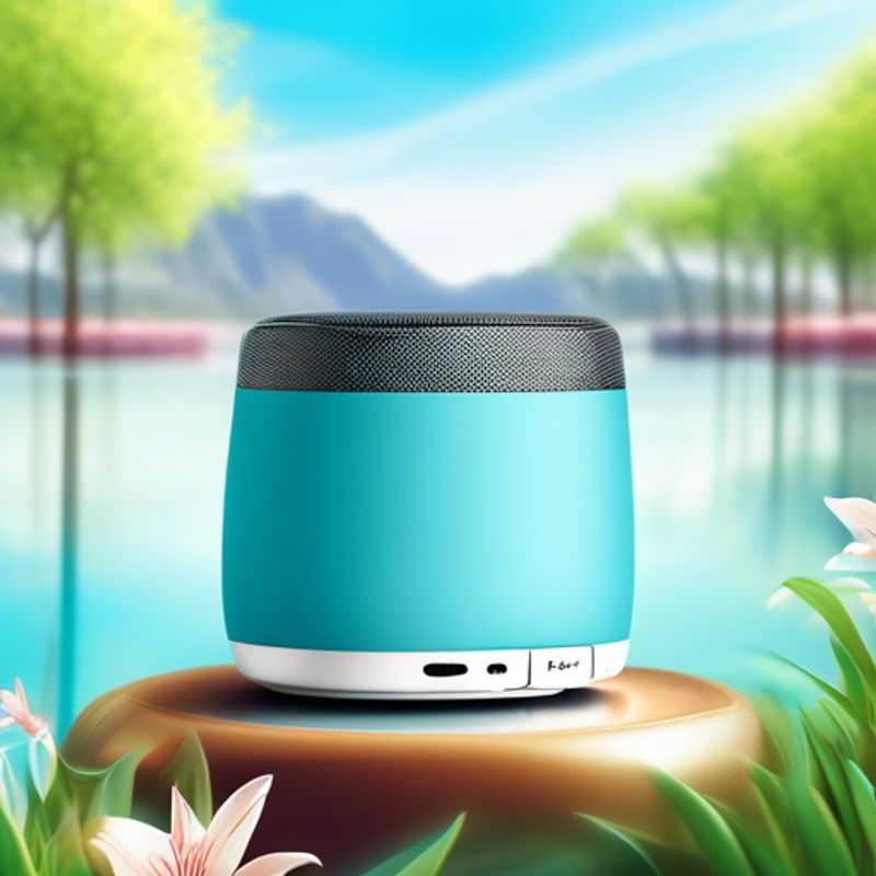 Un haut-parleur Bluetooth portable, prêt à diffuser votre musique préférée où que vous alliez.