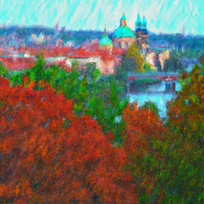 Three couples marvel at the breathtaking grandeur of Prague's Charles Bridge, a masterpiece of Gothic architecture spanning the Vltava River, during their whirlwind 24-hour autumnal adventure in the captivating Czech capital.