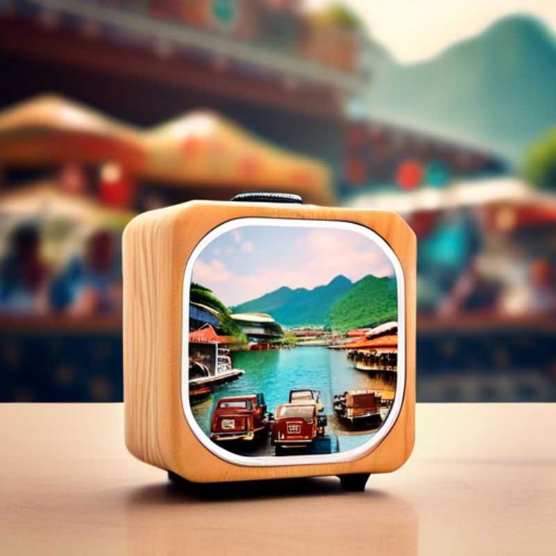 Un haut-parleur Bluetooth portable, prêt à diffuser votre musique préférée où que vous alliez.