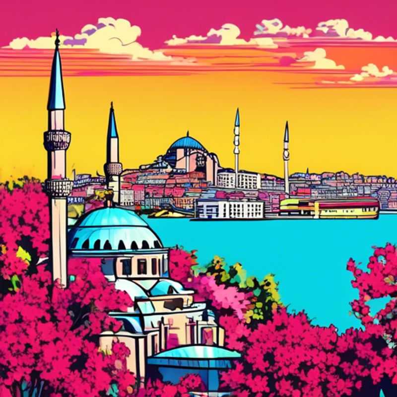 Trois couples de voyageurs branchés sur les réseaux sociaux, captivés par les couleurs vibrantes et l'atmosphère animée du Grand Bazar d'Istanbul, en Turquie, lors de leur escapade printanière de deux semaines.