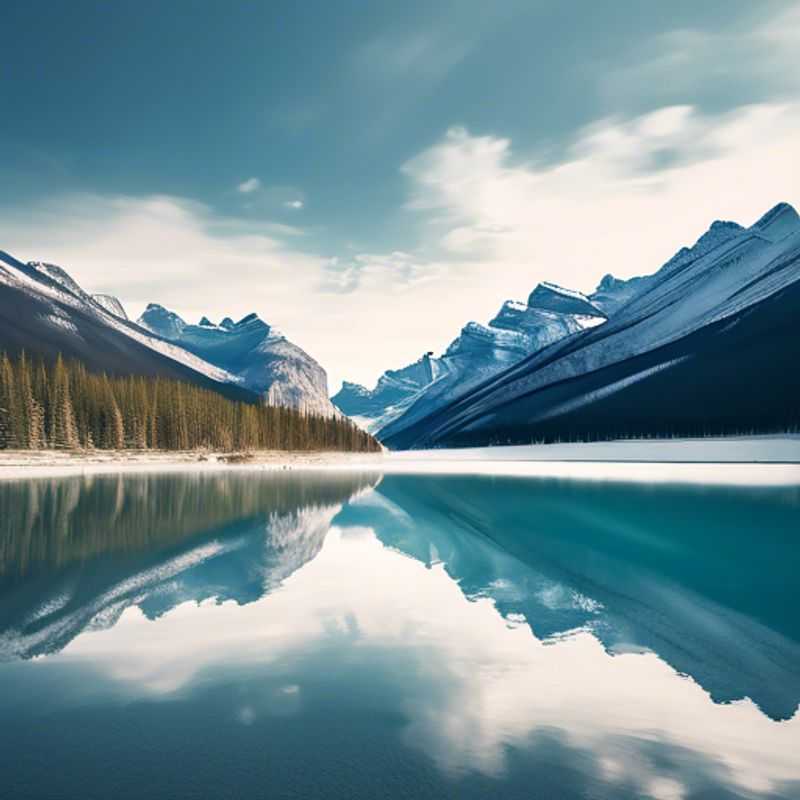 A family of four, the Social Media Traveler, captures the breathtaking panorama of Banff National Park, Canada, bathed in golden sunlight, as they embark on a 24-hour adventure filled with family fun and Insta-worthy moments.