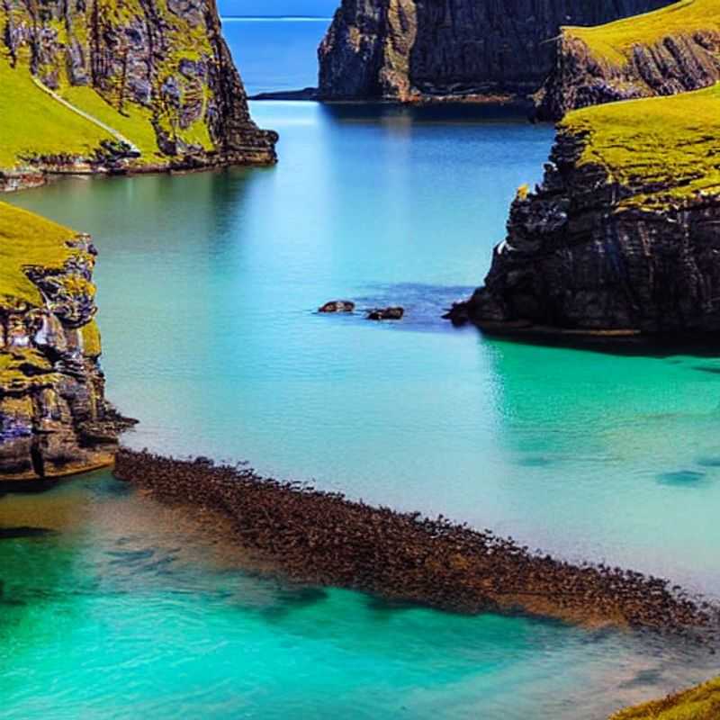 L'île de Skye, Écosse, baignée de lumière printanière.