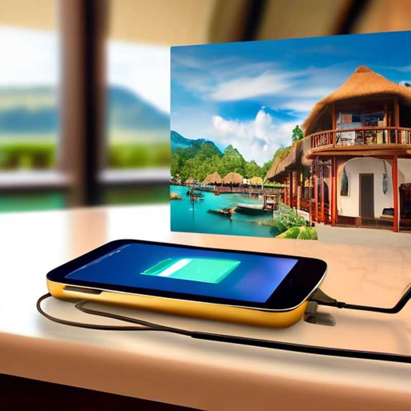 Une batterie externe portable pour recharger vos appareils électroniques, idéale pour les voyages et les sorties.