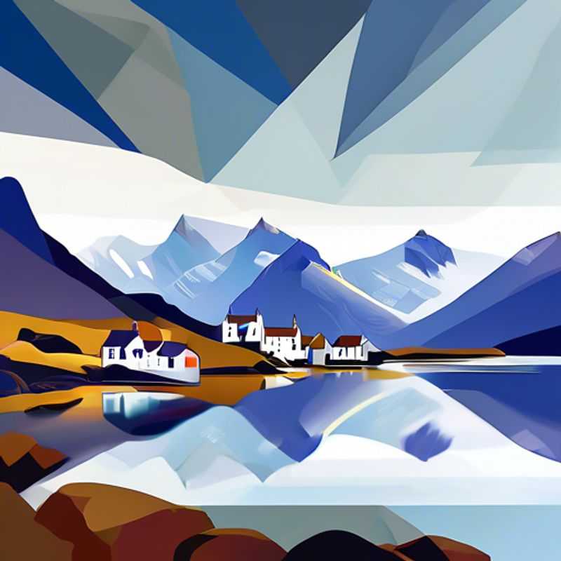 A lone traveler stands on the windswept cliffs of the Isle of Skye, Scotland, taking in the dramatic beauty of the rugged landscape and feeling the invigorating chill of a coolcation under a sky filled with swirling clouds.
