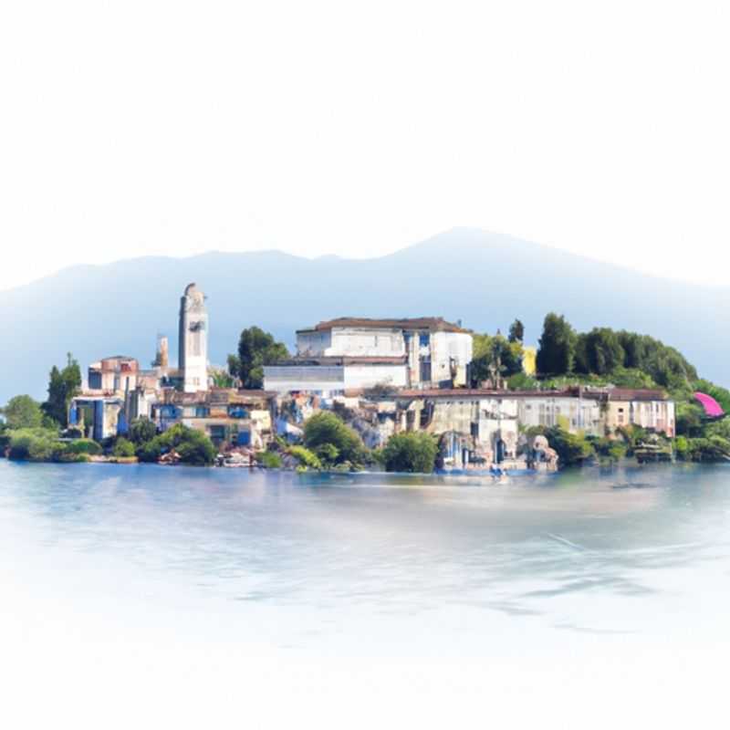 A solitary figure stands on the picturesque shores of Lake Maggiore, Italy, bundled up against the winter chill. The tranquil waters reflect the snow-capped mountains in the distance, creating a breathtaking winter wonderland. The traveler gazes out at the serene beauty, lost in the moment and embracing the solitude of their lakeside escape.