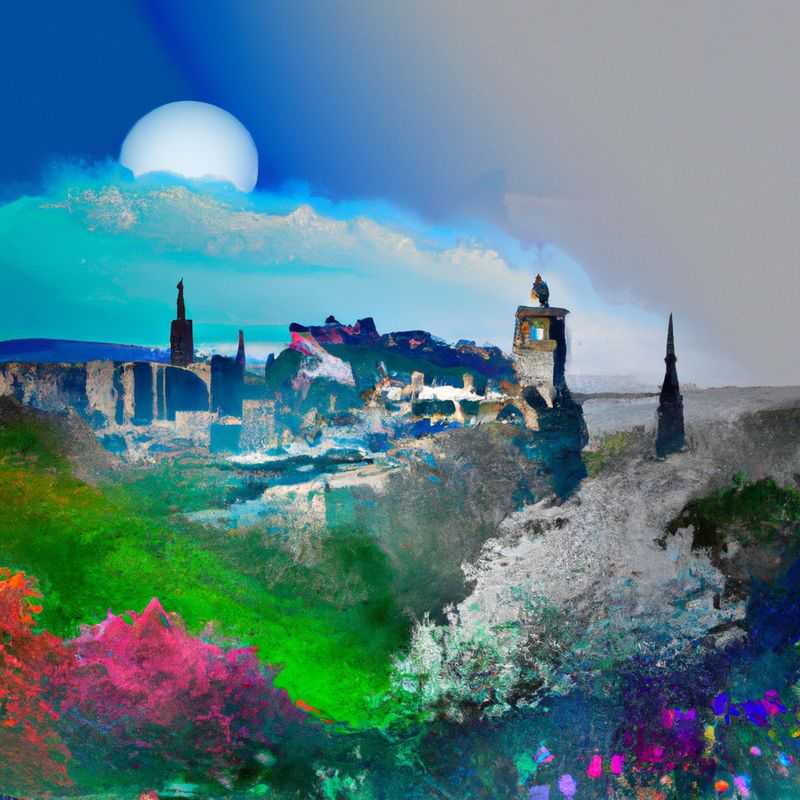Three couples marvel at the enchanting grandeur of Edinburgh Castle, a majestic sentinel perched atop Castle Rock, during their 5-day springtime adventure in Edinburgh, United Kingdom.