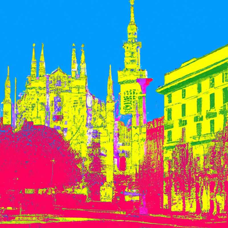 A couple strolls hand-in-hand through the vibrant streets of Milan, Italy, during their 4-day spring adventure, surrounded by the city's iconic architecture and bustling atmosphere.