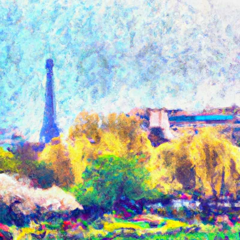 Deux couples profitant de la beauté printanière de la Tour Eiffel, symbole emblématique de Paris, lors de leur escapade de 2 semaines dans la capitale française.