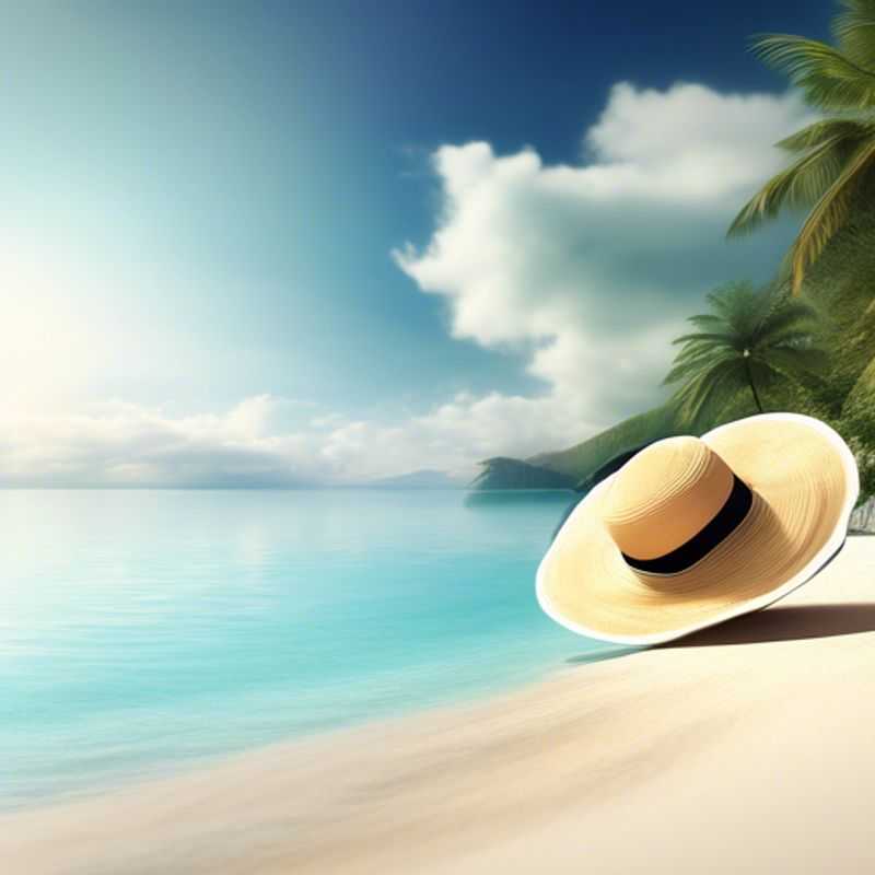 Un chapeau de soleil luxueux à larges bords, parfait pour une protection élégante contre le soleil.