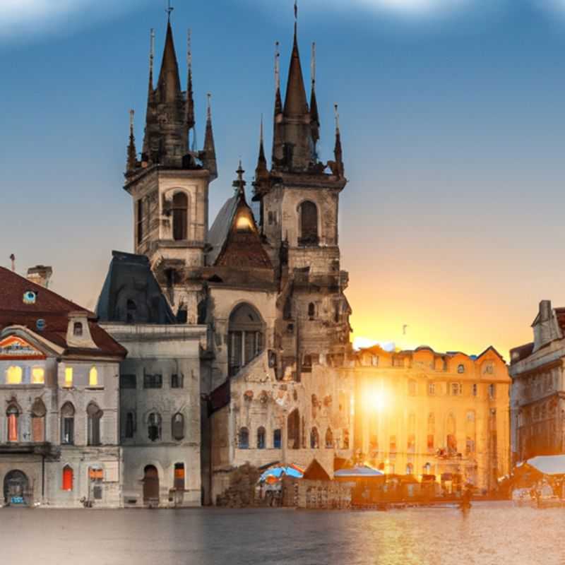 Visite du pont Charles à Prague au printemps