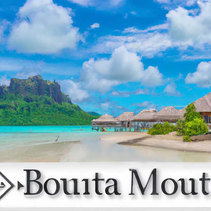 Couples marveling at the breathtaking panorama of Bora Bora, French Polynesia, during their idyllic weeklong spring getaway. The crystal-clear turquoise waters, lush greenery, and iconic overwater bungalows create a picture of paradise.