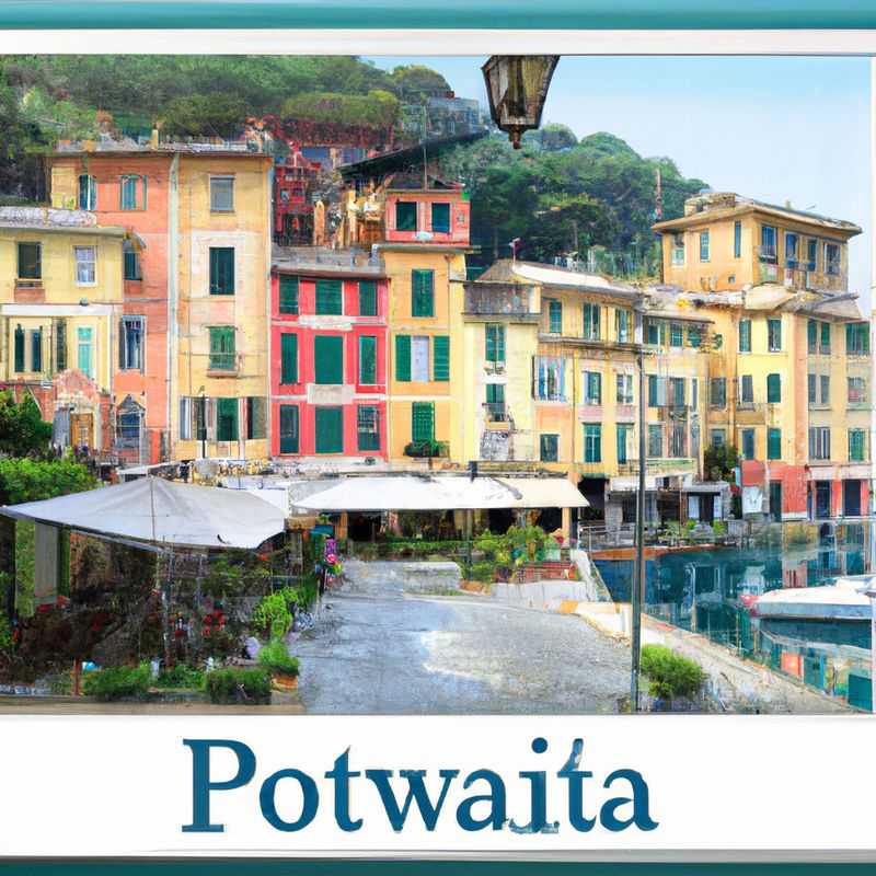 Two couples marvel at the picturesque harbor of Portofino, Italy, its colorful buildings and glistening waters creating a captivating winter wonderland during their romantic 24-hour getaway.