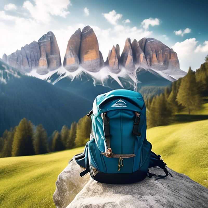 A close-up shot of a versatile daypack or backpack, highlighting its features and compartments, ready for any adventure.
