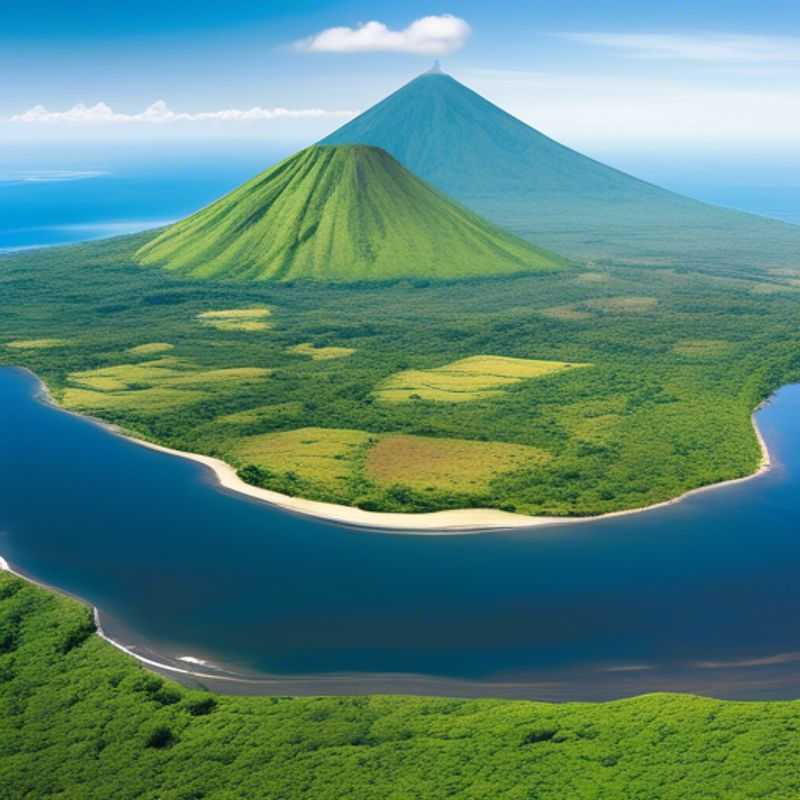 The Weekend Traveler, perched on a volcanic rock overlooking the serene waters of Lake Nicaragua, soaking in the breathtaking beauty of Ometepe Island, Nicaragua, during their 24-hour winter getaway.