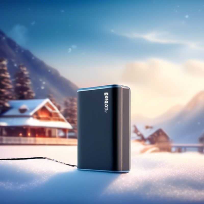A sleek, modern power bank with a USB-C port, ready to juice up your devices on the go.
