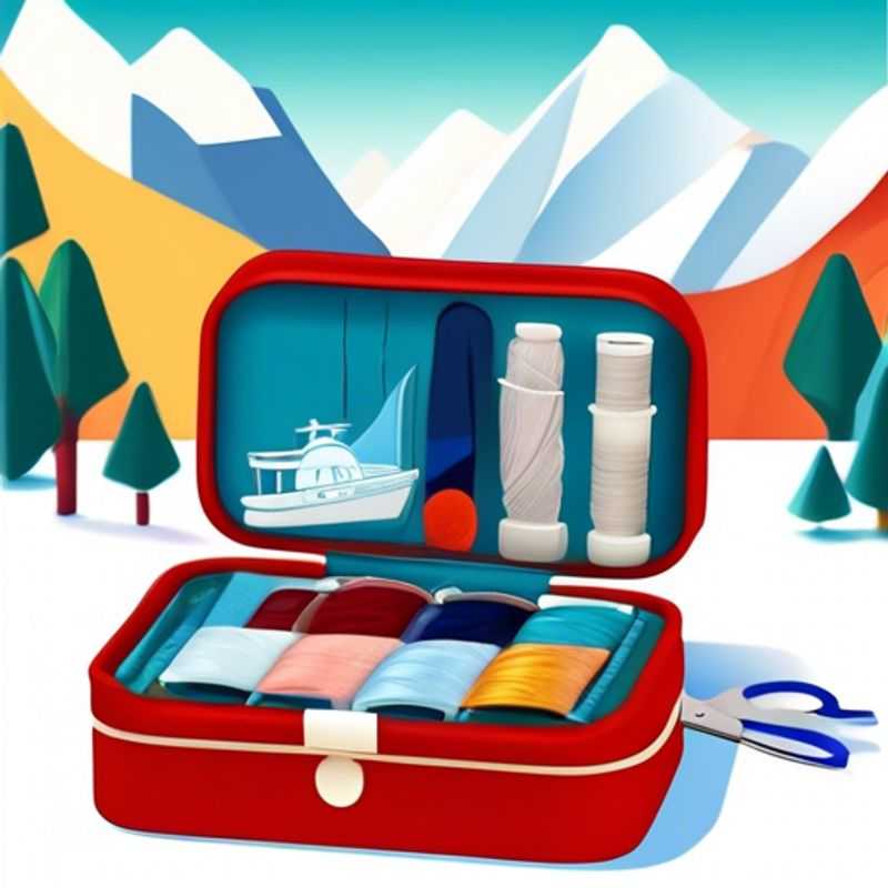 A compact travel sewing kit, complete with needles, thread, and buttons, ready to tackle any unexpected wardrobe mishaps on your adventures.