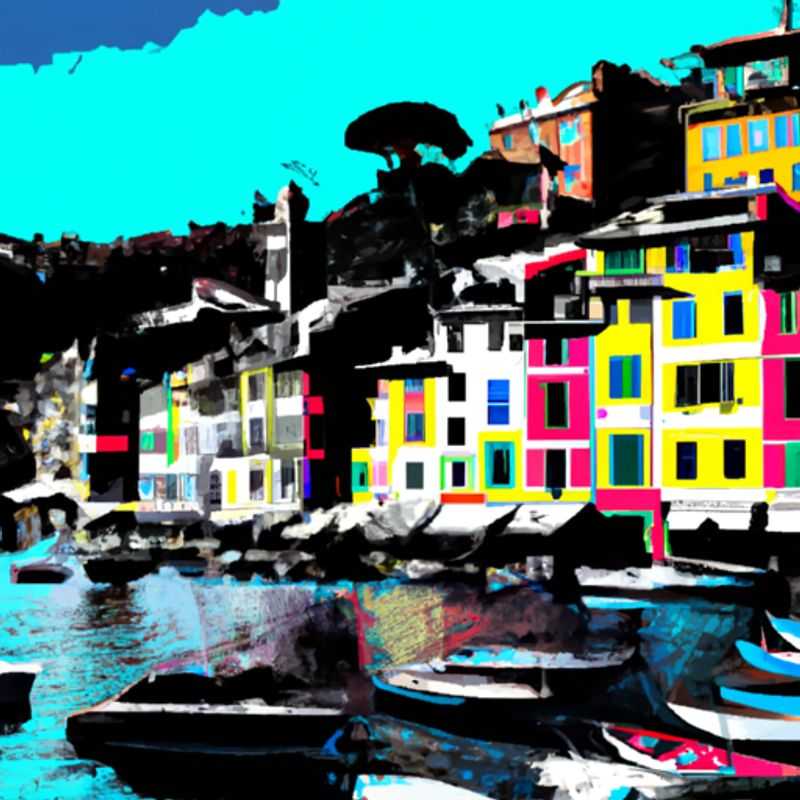A family of four bundled up against the winter chill, strolling along the enchanting harbor of Portofino, Italy, during their two-week winter getaway. The vibrant buildings and glistening waters provide a picturesque backdrop for their family adventure.