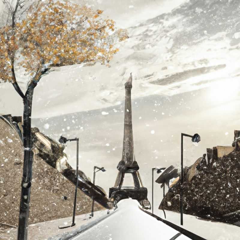 A group of six friends reveling in the enchanting ambiance of Paris, France, during their five-day winter adventure. The iconic Arc de Triomphe stands majestically in the background, a symbol of the city's rich history and captivating allure.