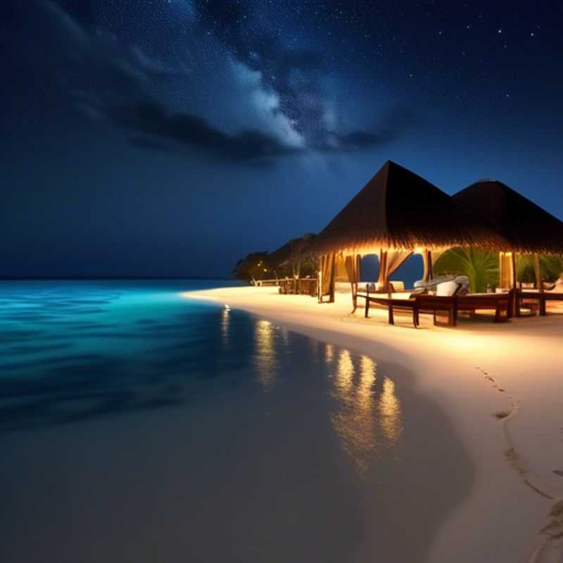 Un coucher de soleil doré sur les eaux turquoise des Maldives : un rêve printanier