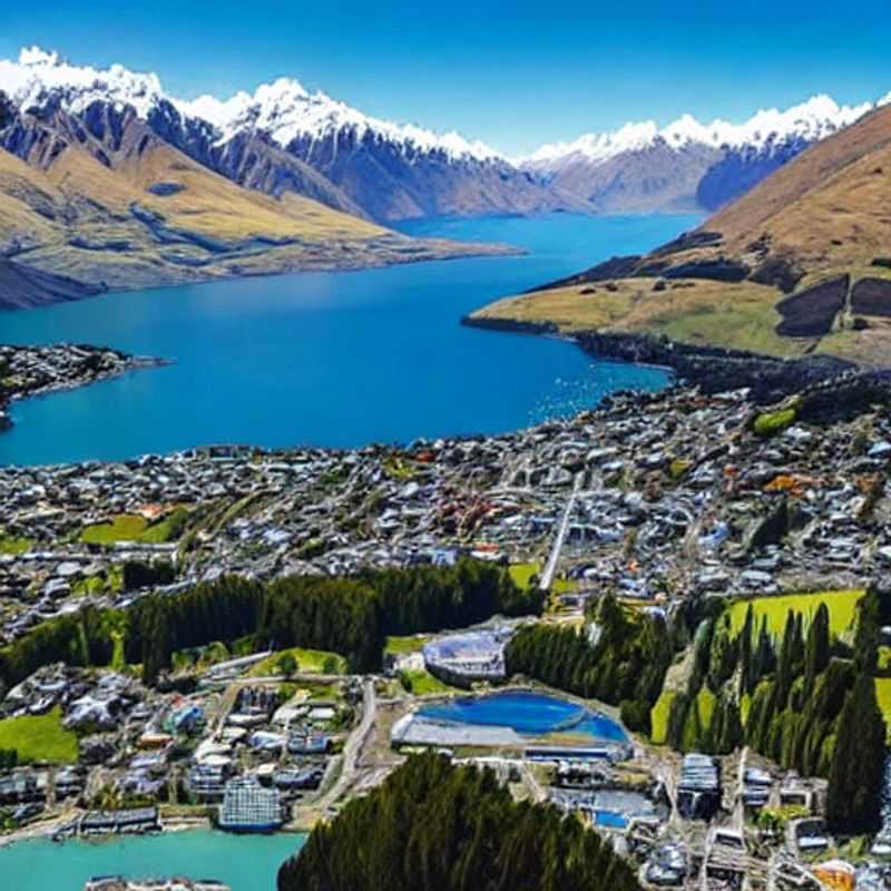 Queenstown, Nouvelle-Zélande, au printemps : paysages époustouflants des montagnes et lacs, parfait pour les vacances de printemps.
