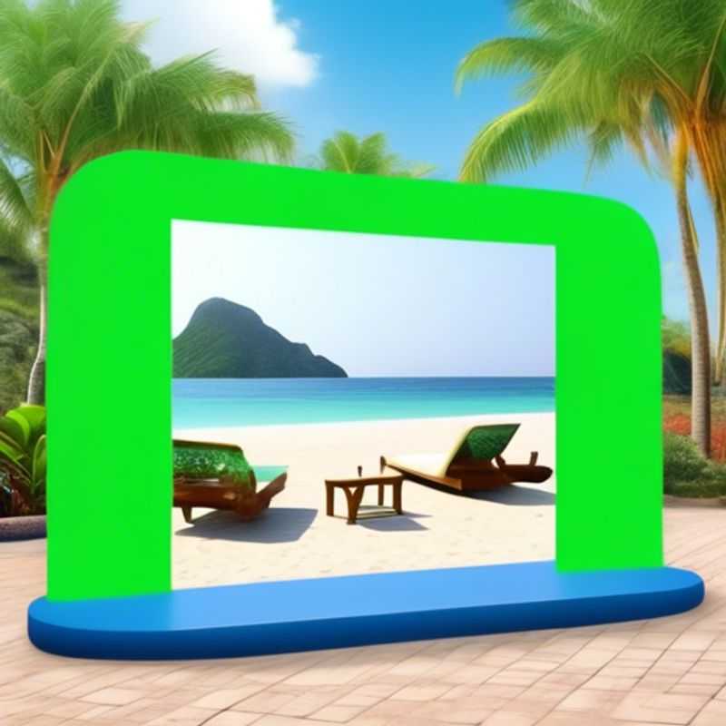 Un écran vert portable pour des appels vidéo professionnels, idéal pour remplacer l'arrière-plan et créer des contenus visuellement attrayants.