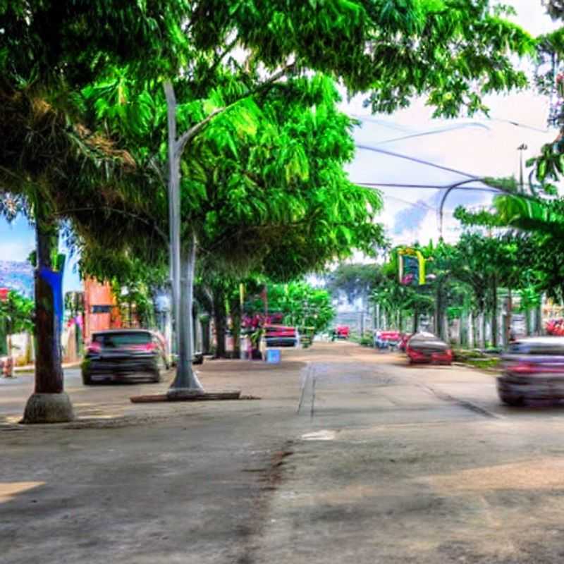 San Pedro Sula, Honduras: une vue de la ville au printemps.