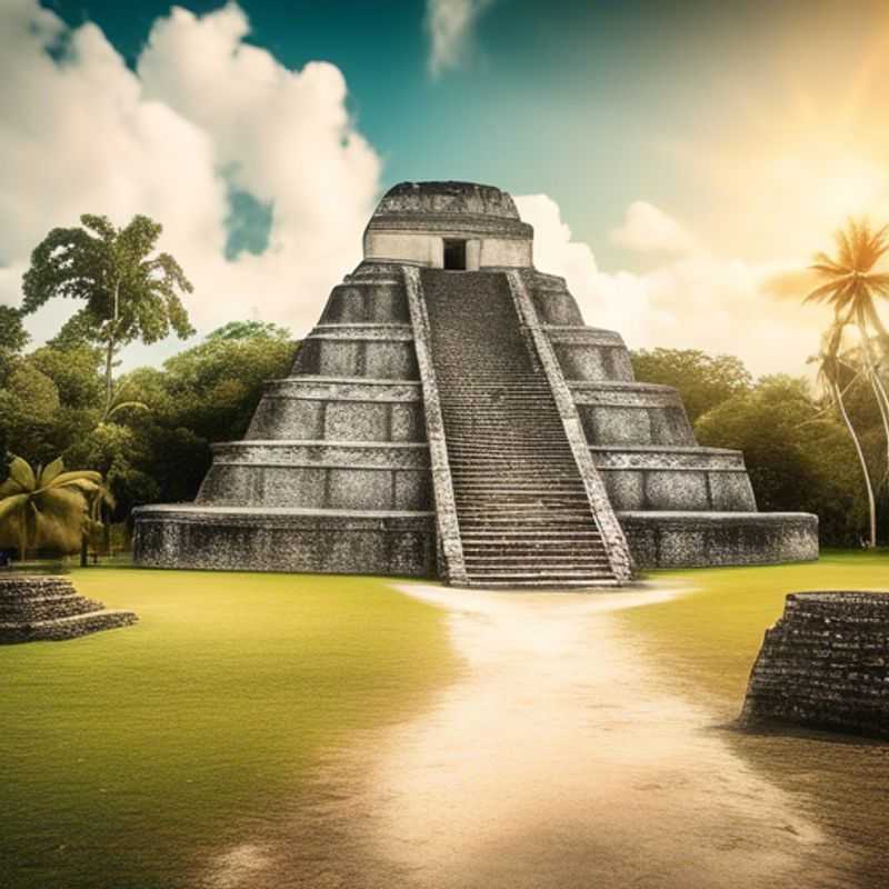 Une famille de voyageurs de l'année sabbatique explorant la ville animée de Belize City, Belize, pendant un séjour de 3 semaines en hiver.