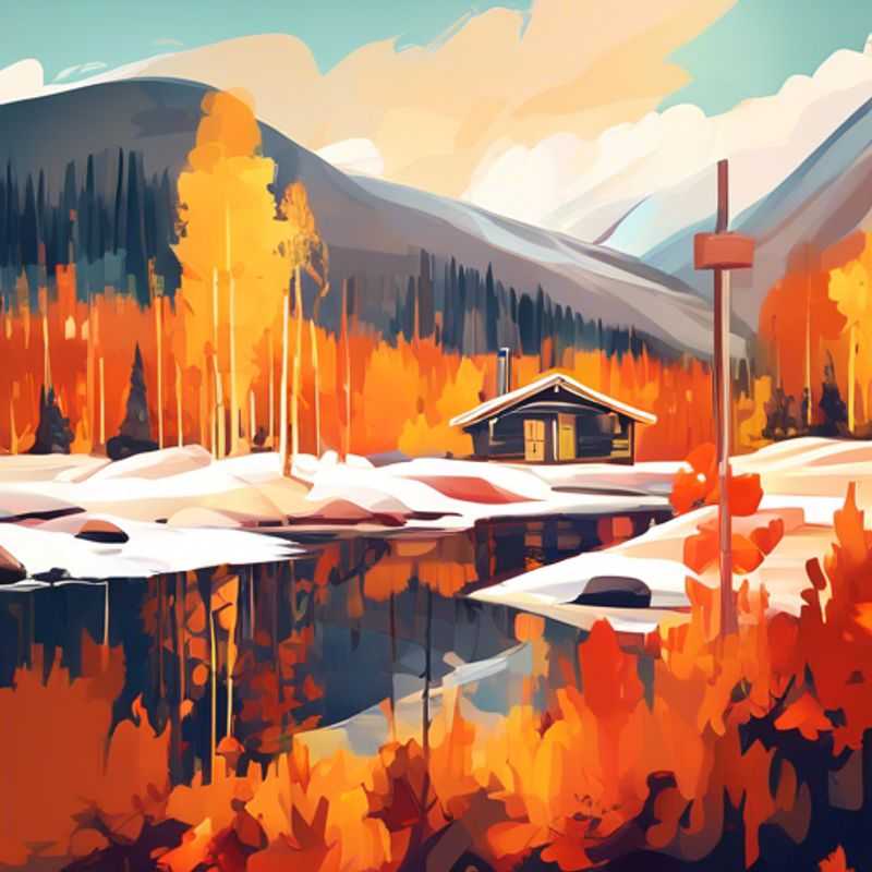 Un voyageur solitaire explorant les merveilles enneigées de la Laponie finlandaise, une coolcation idéale pour une escapade de deux semaines, immergé dans la beauté sauvage et paisible du nord.