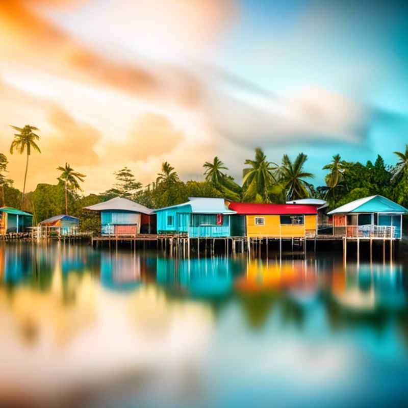 Trois couples profitant de la beauté naturelle des îles de Bocas del Toro, au Panama, lors de leur séjour de 4 jours pendant l'hiver, dans le cadre de leur périple de Staycationer.