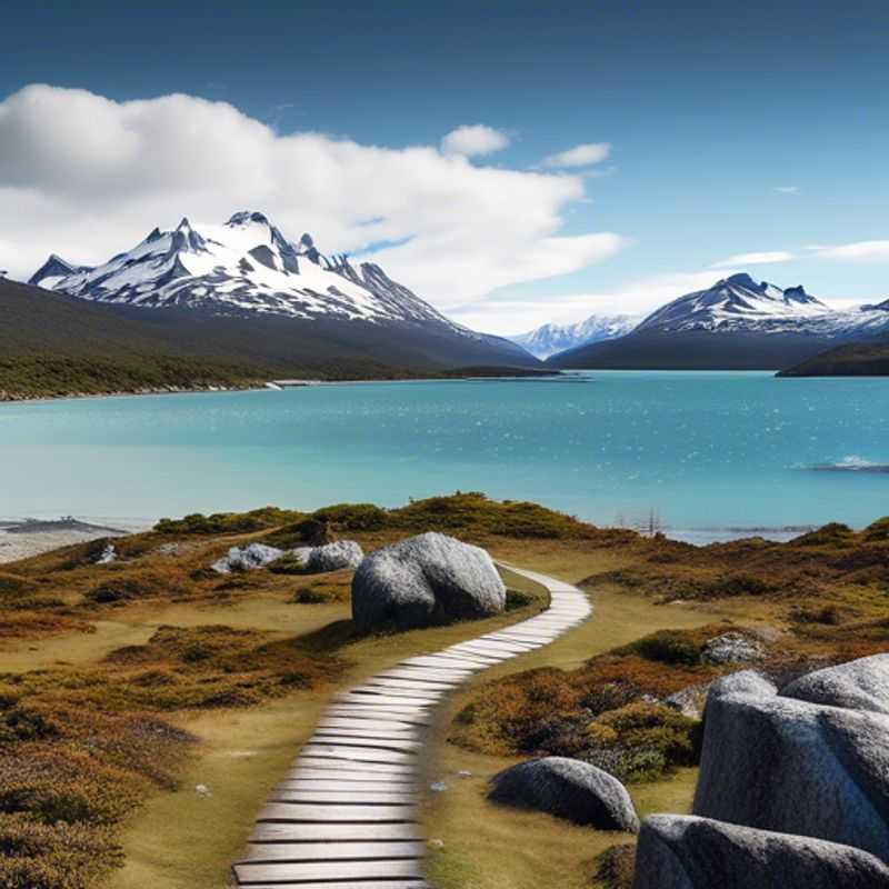Trois couples, The Group Travelers, profitent d'un paysage spectaculaire à Ushuaia, en Argentine, pendant leur aventure de deux semaines dans cette ville au bout du monde, où les montagnes rencontrent la mer.