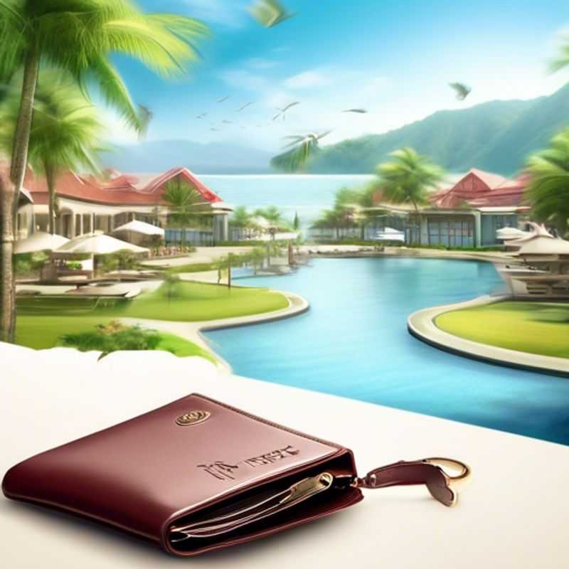 Un élégant portefeuille de voyage de luxe, prêt à accompagner vos aventures internationales.