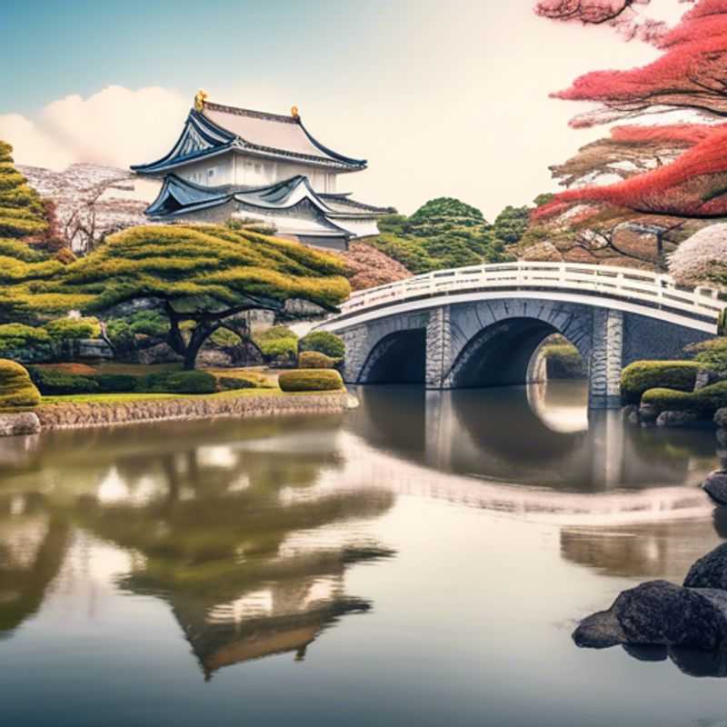 Deux couples explorant le paysage urbain vibrant de Tokyo, Japon, sous le soleil printanier. Le groupe de voyageurs profite d'une aventure de deux semaines dans la capitale fascinante.