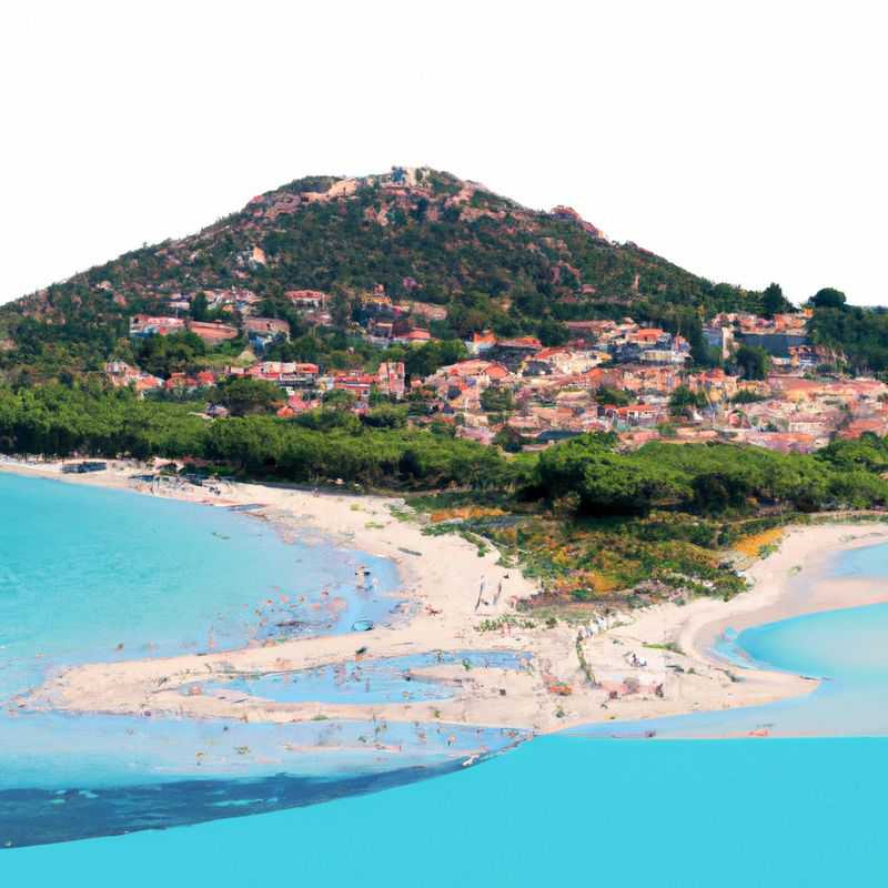 Three adventurous couples bask in the golden glow of Villasimius, Sardinia, Italy, a coastal paradise with crystal-clear waters and soft sandy beaches, during their idyllic 2-week spring getaway.