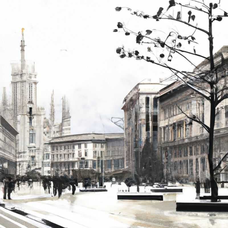 Una famiglia con bambini si gode l'incantevole atmosfera invernale di Milano, Italia, durante la loro vacanza di 2 settimane, scoprendo le meraviglie della città e creando ricordi indimenticabili.